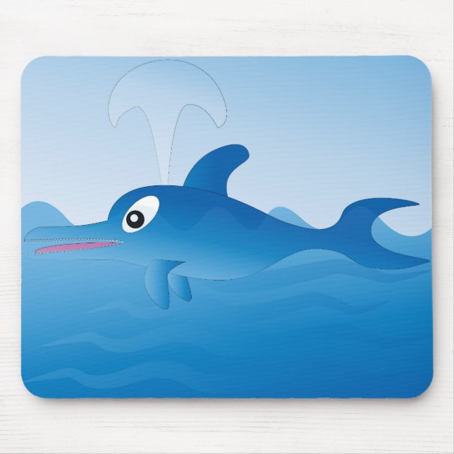 Tapis De Souris Dauphin bleu (Devant)