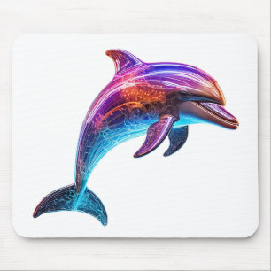 Tapis De Souris Dauphin coloré vif