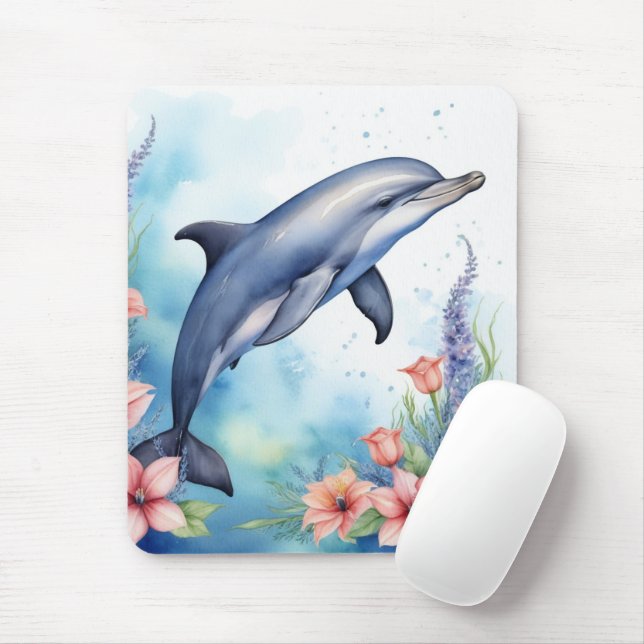 Tapis De Souris Dauphin de mer (Avec souris)