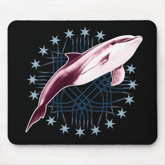 Tapis De Souris Dauphin Graphisme Design Souris (Devant)