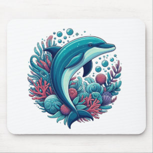 Tapis De Souris Dauphin marin/côtier mignon