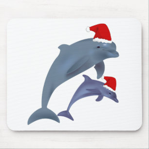 Tapis De Souris Dauphins de père Noël