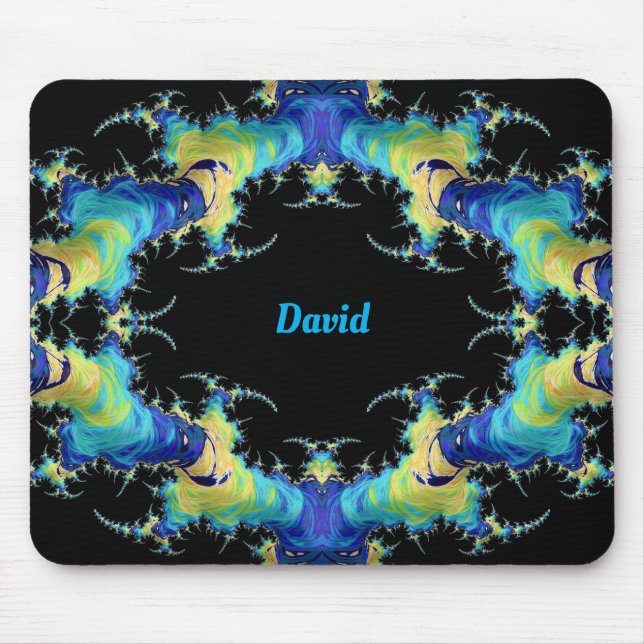 Tapis De Souris DAVID ~ Étrange motif 3D ~ Personnalisé (Devant)