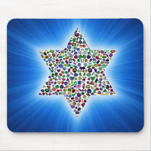 Tapis De Souris David Star fait de pierres précieuses dans toutes