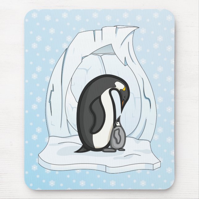 Tapis De Souris Davin et Annie les Penguins Mousepad (Devant)