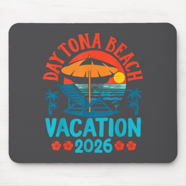 Tapis De Souris Daytona Beach Florida 2026 Family Vacation Summer  (Devant)