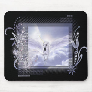 Tapis De Souris Dazzling Flying Unicorn série de balises