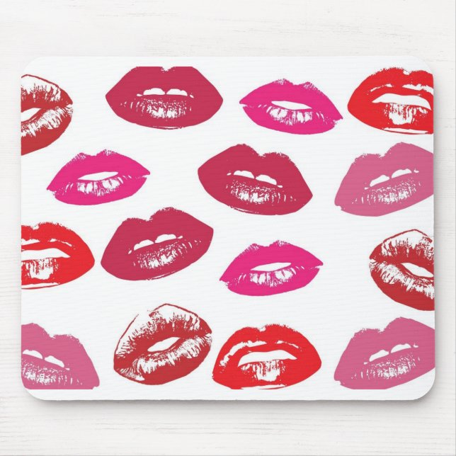 tapis de souris de baiser de lèvres (Devant)