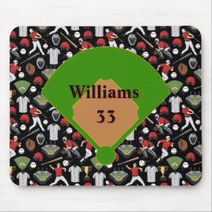 Tapis de souris de baseball personnalisé