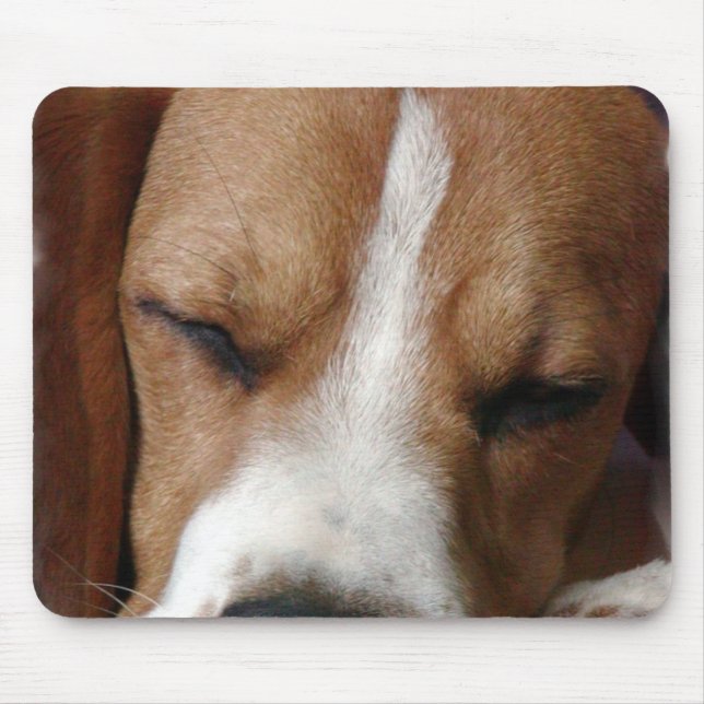 Tapis de souris de beagle de sommeil (Devant)