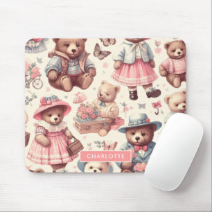 Tapis De Souris De Beaux Ours Vintages sans joint