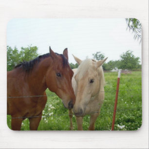 Tapis De Souris De BFF de meilleurs amis chevaux pour toujours -