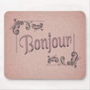 Tapis de souris de Bonjour