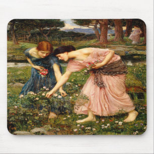 Tapis de souris de boutons de rose du YE de