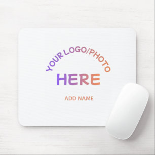 Tapis de souris de bureau avec texte de logo d'éco