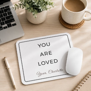 Tapis de souris de bureau Minimaliste Vous êtes ai