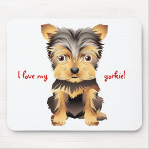 Tapis de souris de cadeau de chien de jouet de