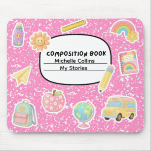 Tapis de souris de cahier de composition (personna