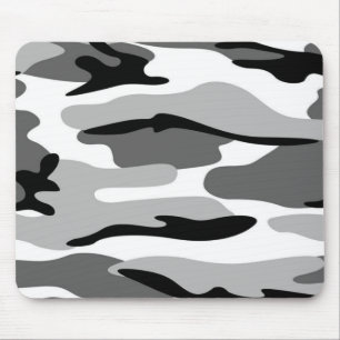 Tapis de souris de camouflage de gris et de noir