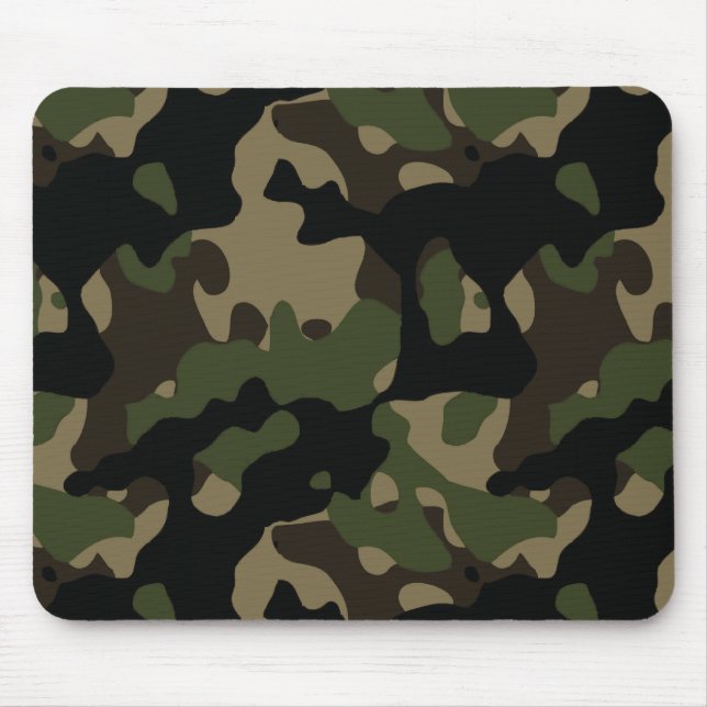 Tapis de souris de camouflage - non étiquette (Devant)