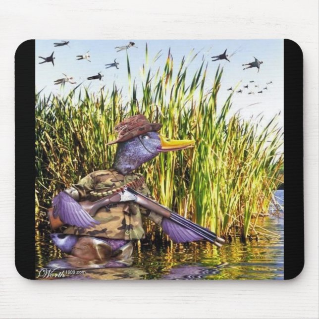 Tapis de souris de canard de chasseur (Devant)