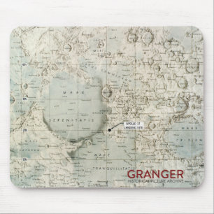 Tapis de souris de carte de lune