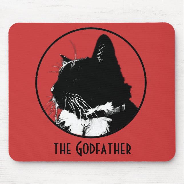 Tapis de souris de chat de smoking (Devant)