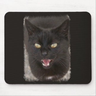 Tapis de souris de chat noir