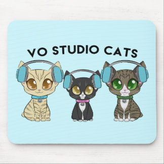 Tapis de souris de chats de studio de Vo
