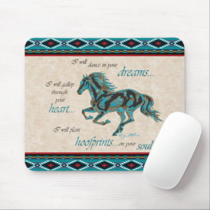 Tapis de souris de cheval au galop