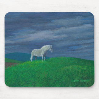 Tapis de souris de cheval blanc