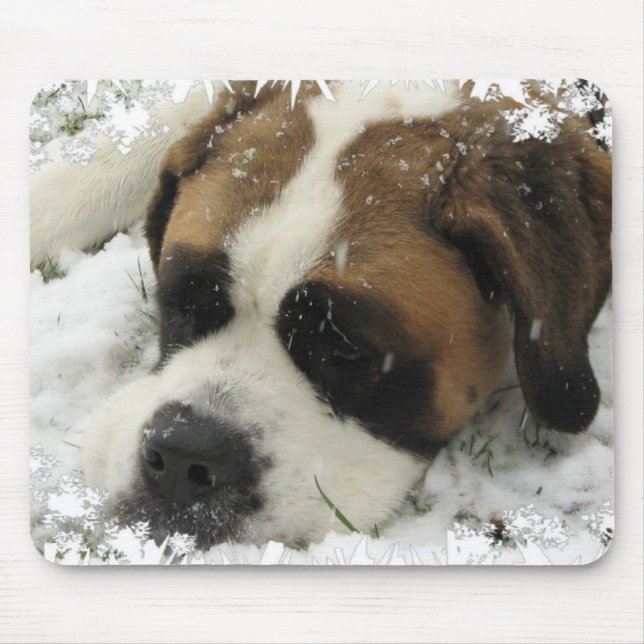 Tapis de souris de chien de St Bernard (Devant)