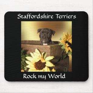 Tapis de souris de chiot American Staffordshire Bu