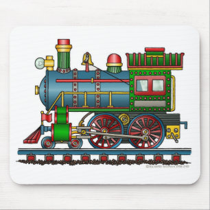 Tapis de souris de Choo Choo de machine à vapeur
