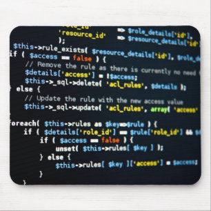 Tapis de souris de code de Web