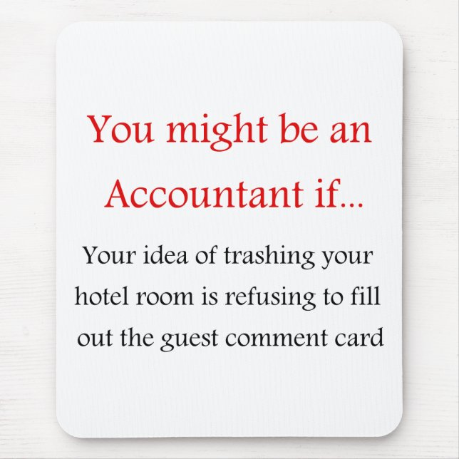 Tapis de souris de comptable (Devant)