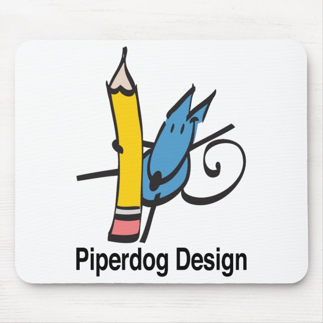 Tapis de souris de conception de Piperdog (Devant)