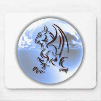 Tapis de souris de conception du monde de dragon