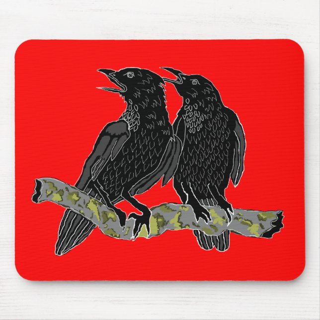 Tapis de souris de corneille (Devant)