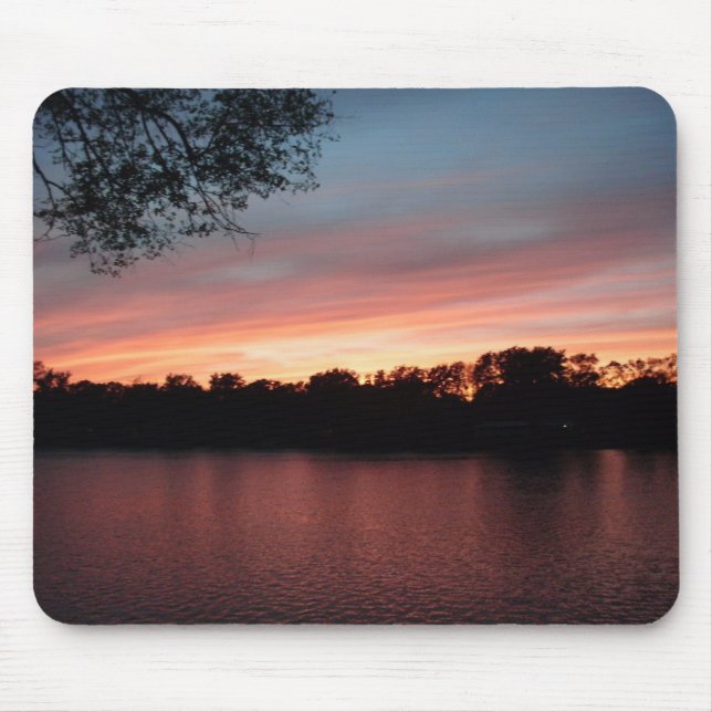 Tapis de souris de coucher du soleil (Devant)