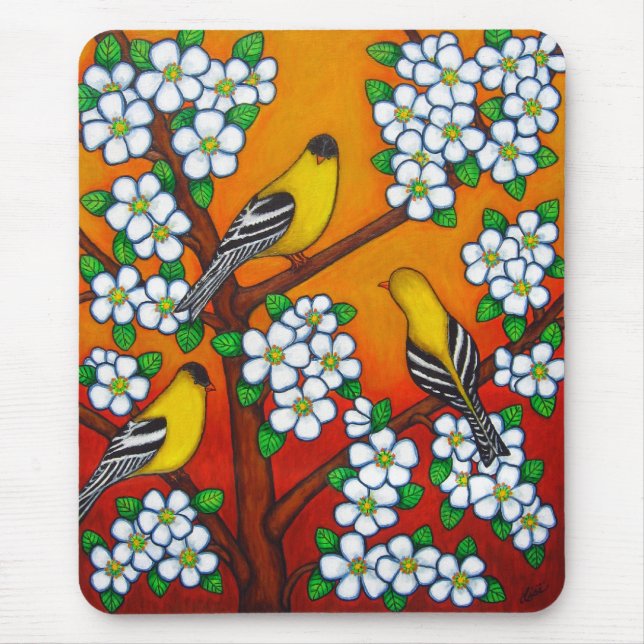 Tapis de souris de coucher du soleil de Chardonnay (Devant)