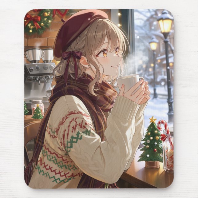 Tapis de souris de fille anime (Devant)