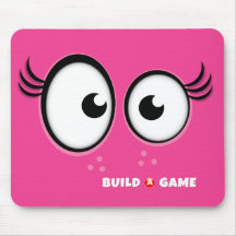 Tapis de souris de fille de tuile