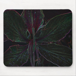 Tapis de souris de fleur d'arbre d'orchidée de