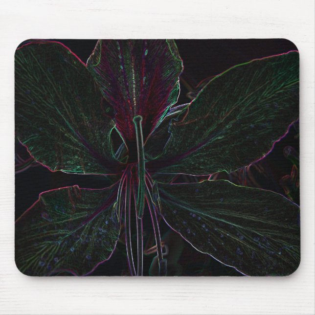 Tapis de souris de fleur d'arbre d'orchidée de (Devant)