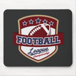 Tapis de souris de football universitaire