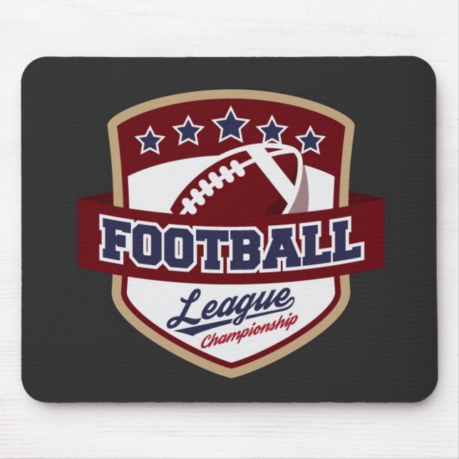 Tapis de souris de football universitaire (Devant)