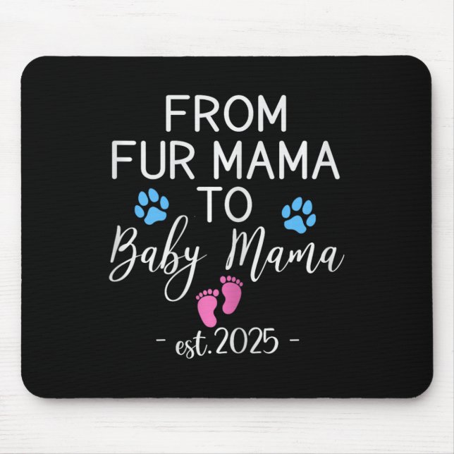 Tapis De Souris De Fur Mama À Ba1 (Devant)