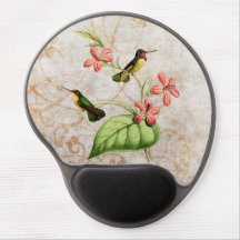 Tapis de souris de gel du colibri de la côte