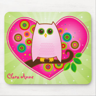 Tapis De Souris De hibou amour toujours vous Mousepad